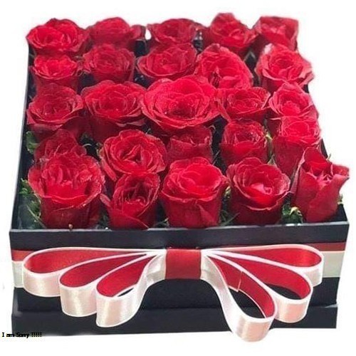 Online 24 Red Color Roses in a Box in Manila City Philippines