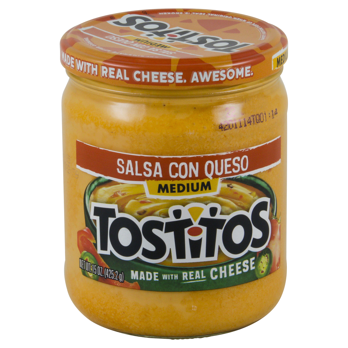 Buy Salsa Con Queso Medium Tostitos Made With Real Cheese 425.2g. In ...