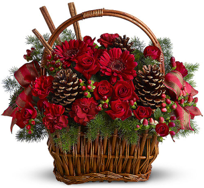 ​Christmas Flowers Basket  Send to Manila