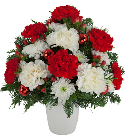 Purest Intentions Xmas Flowers in Vase