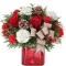 Purest Intentions Xmas Flowers in Vase